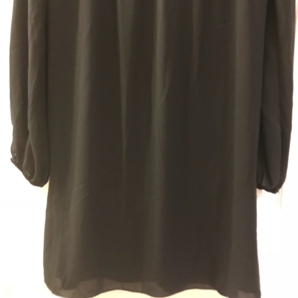 Max Studio Empire Lace Trim Dress in Black Color - Picture 7 of 7